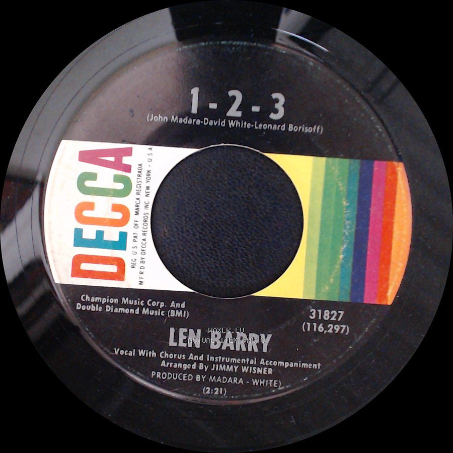 Len Barry - 1-2-3 / Bullseye side A