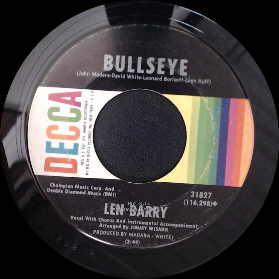 Len Barry - 1-2-3 / Bullseye side B