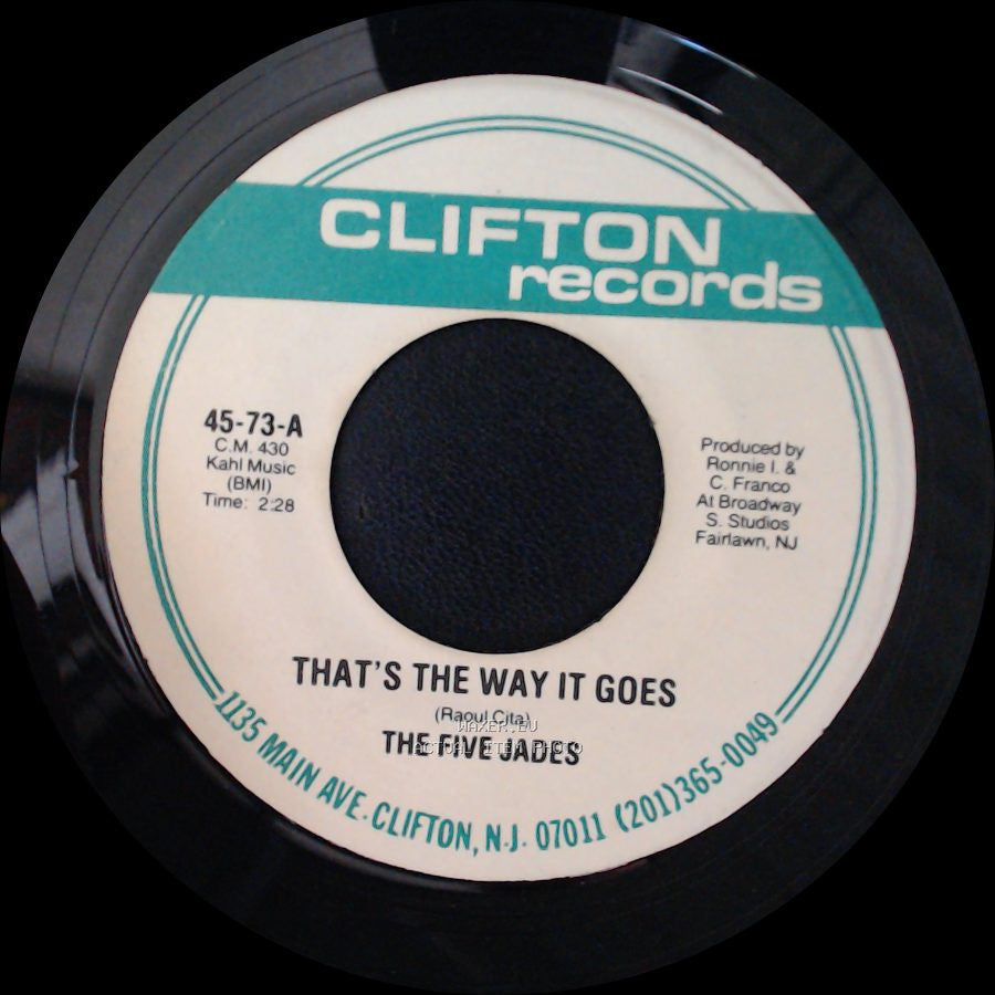The Five Jades - Falling In Love / That's The Way It Goes side B