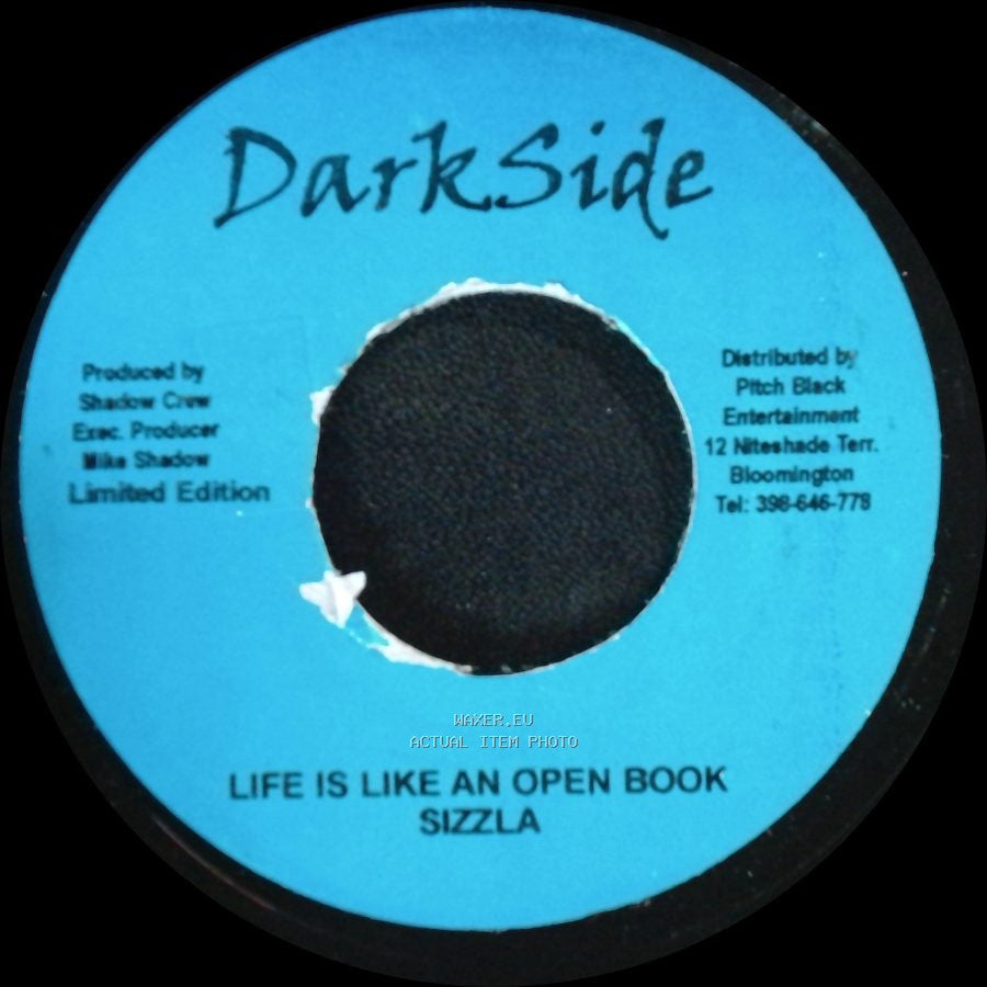 Sizzla - Unknown Title A / Life Is Like An Open Book side B