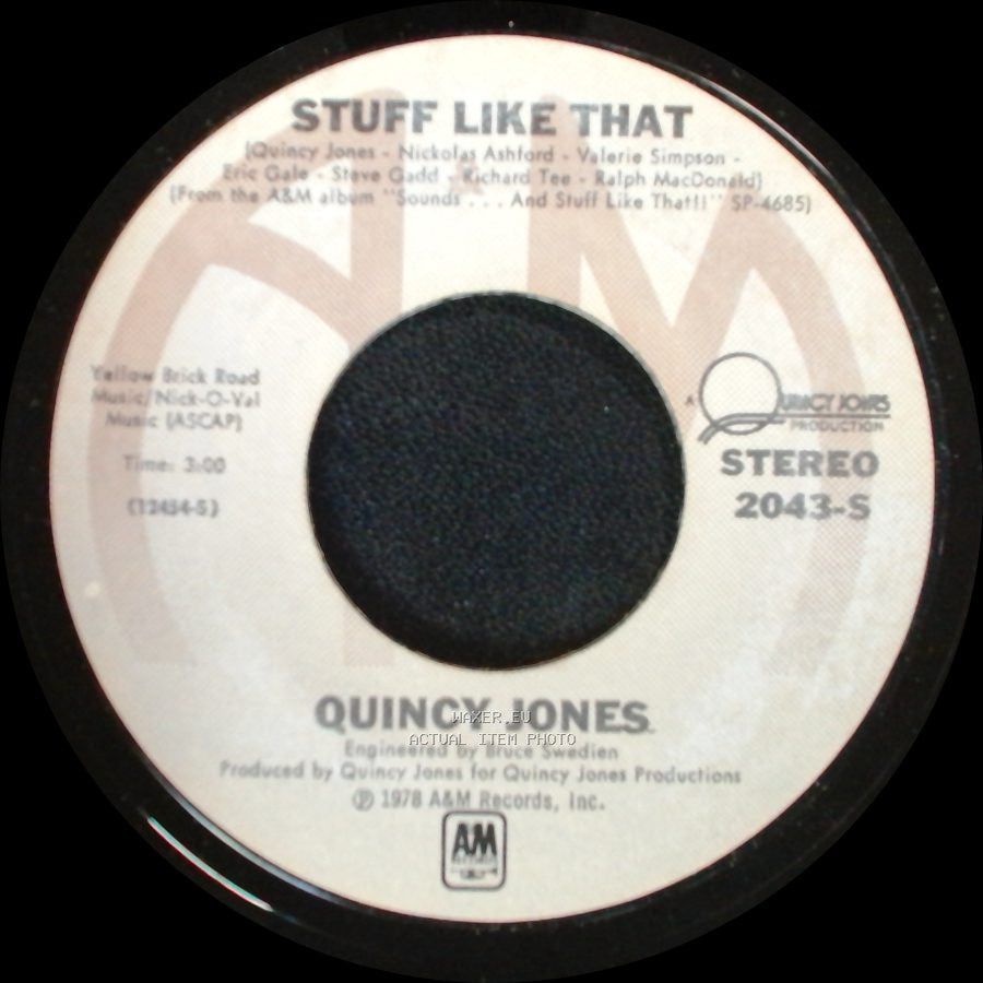 Quincy Jones - There's A Train Leavin' / Stuff Like That side B