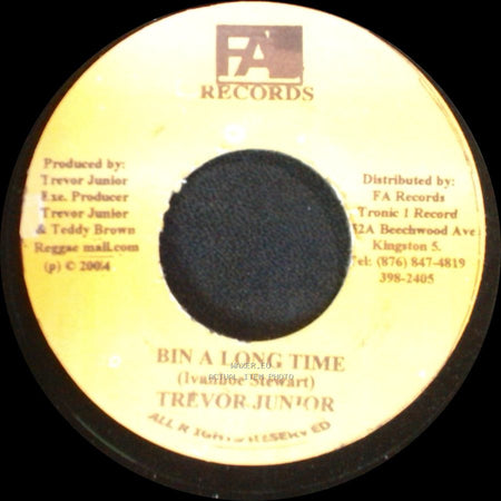 Trevor Junior - For You / Bin A Long Time side B