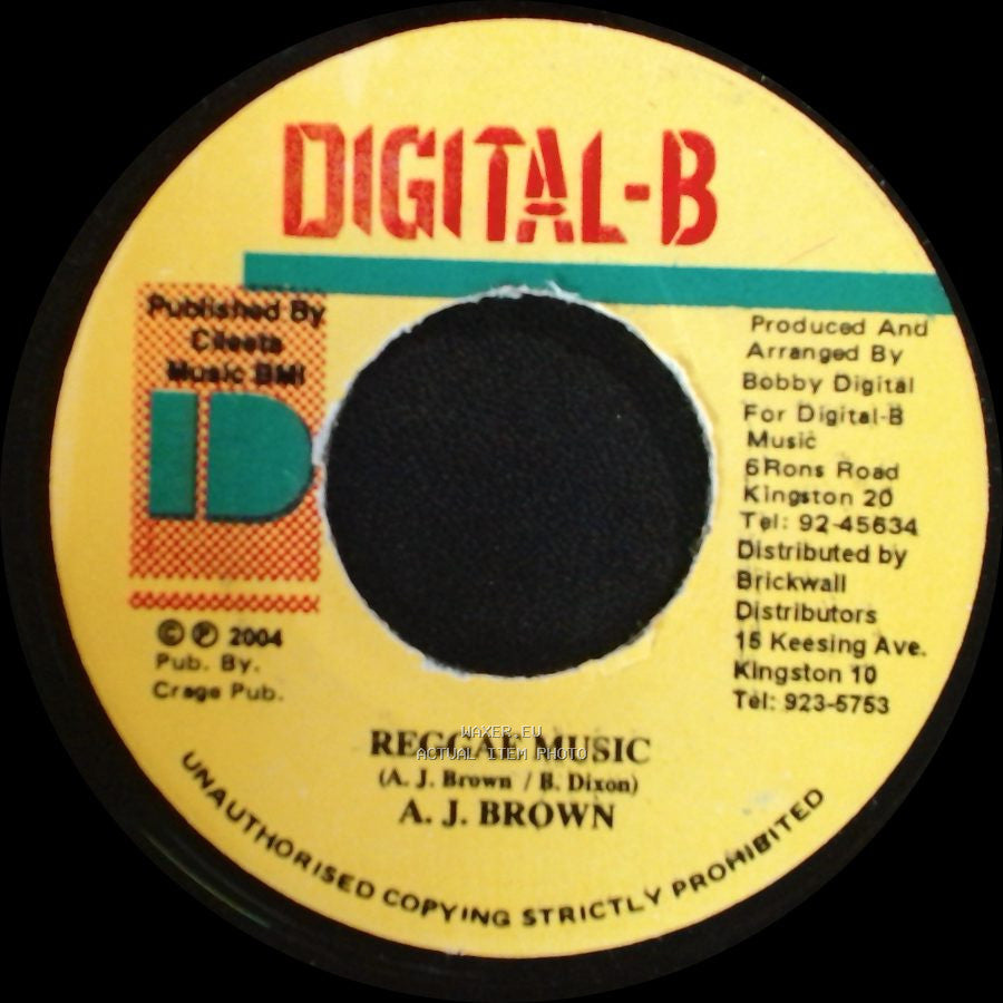 Rushel / A. J. Brown - Lost My Id / Reggae Music side B
