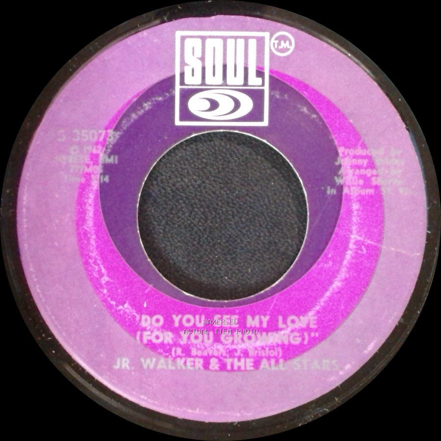 Jr. Walker & The All Stars - Groove & Move / Do You See My Love (For You Growing) side B
