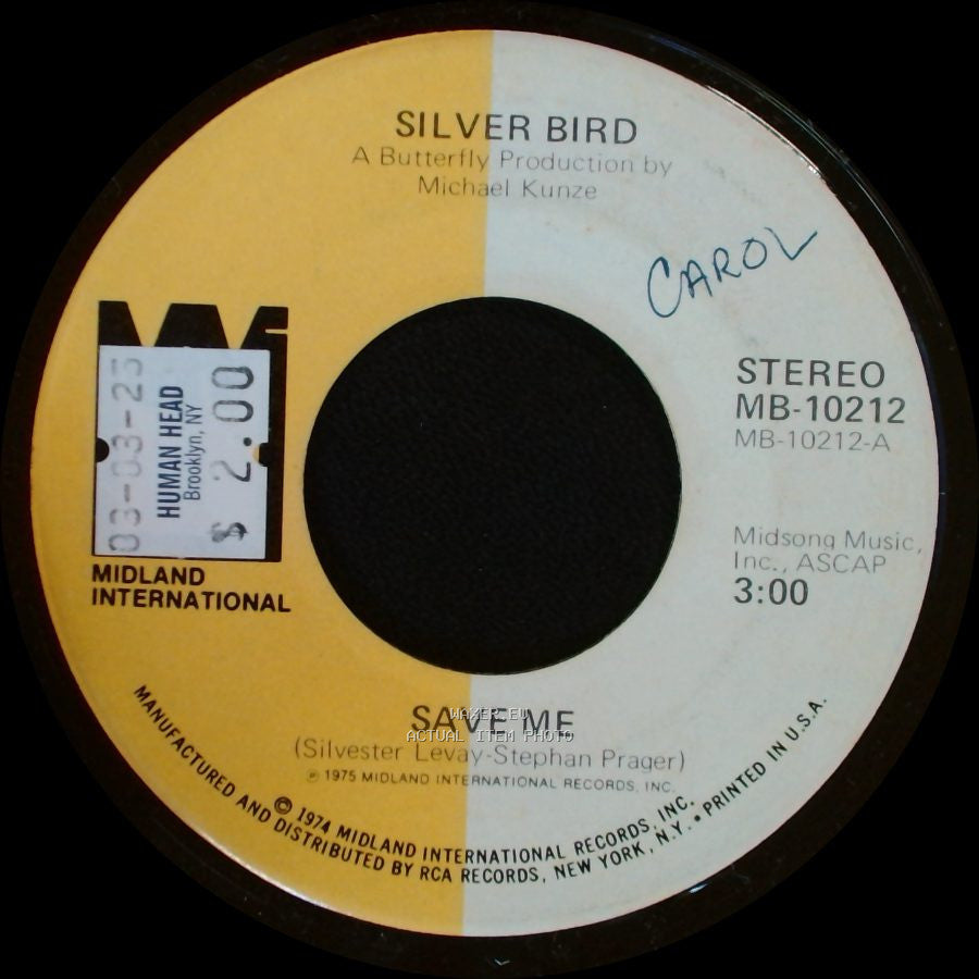 Silver Bird - Save Me Again / Save Me side B
