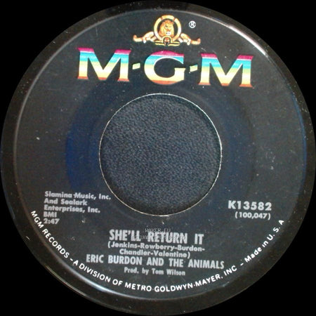 Eric Burdon And The Animals - See See Rider / She'll Return It side B