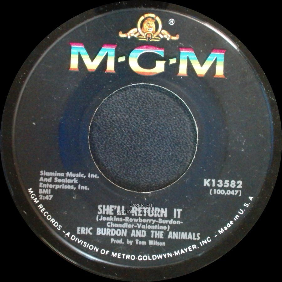 Eric Burdon And The Animals - See See Rider / She'll Return It side B