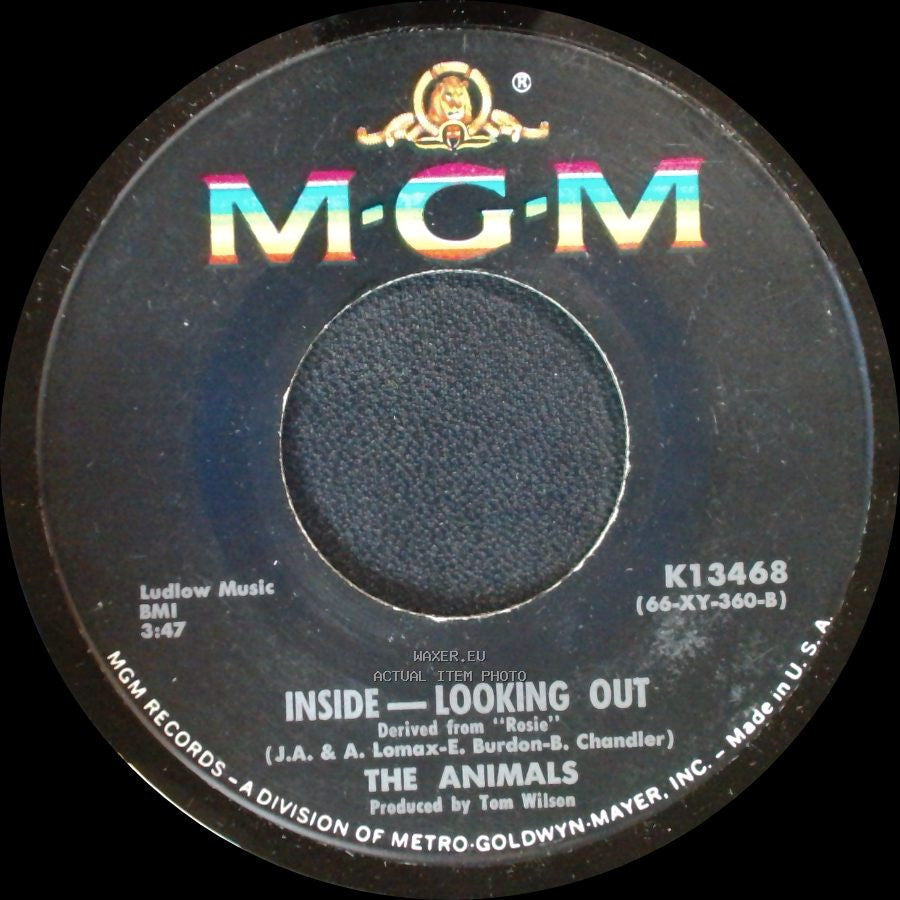 The Animals - Inside — Looking Out / You're On My Mind side A