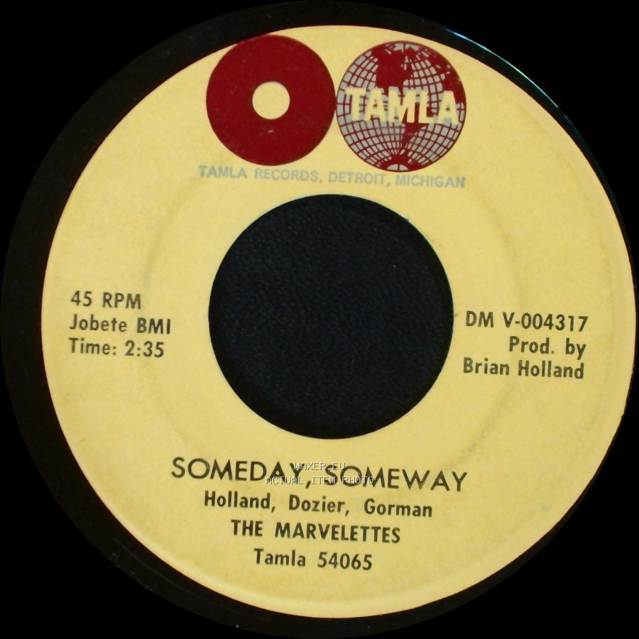 The Marvelettes - Beechwood 4-5789 / Someday, Someway side B