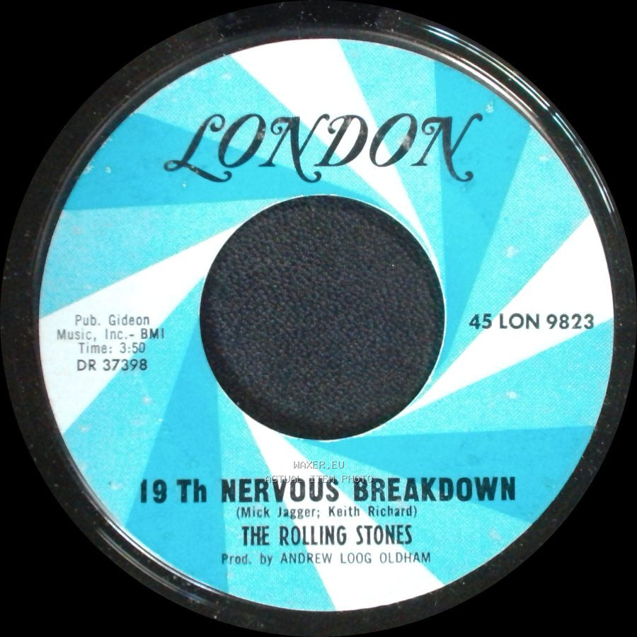 The Rolling Stones - Sad Day / 19 Th Nervous Breakdown side B