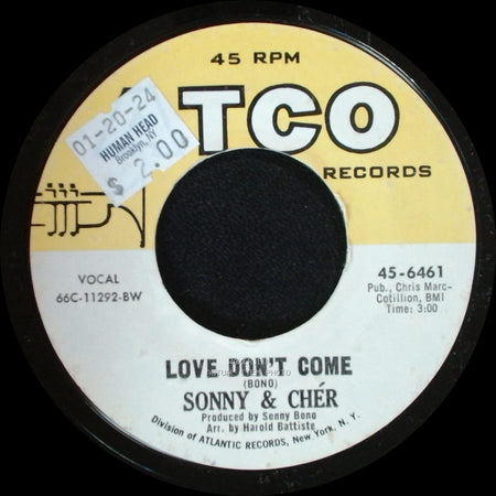 Sonny & Chér - The Beat Goes On / Love Don't Come side B