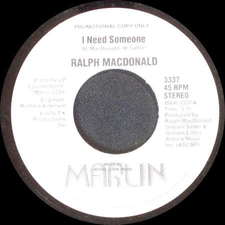 Ralph Macdonald - I Need Someone / Discolypso side A