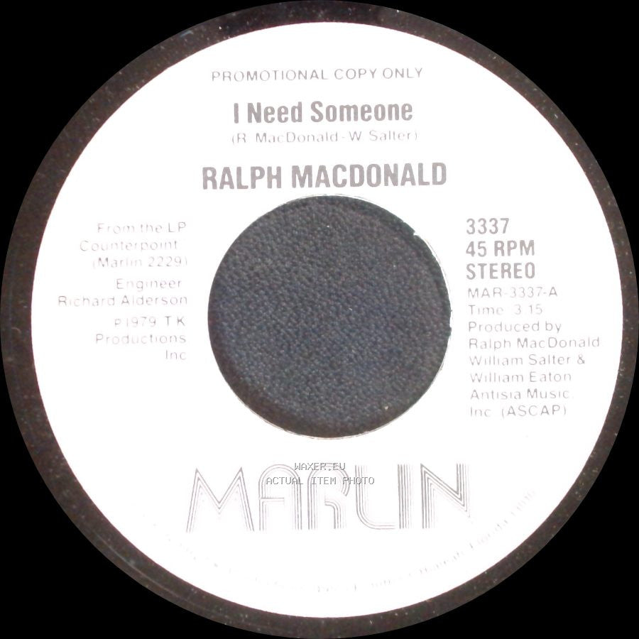Ralph Macdonald - I Need Someone / Discolypso side A