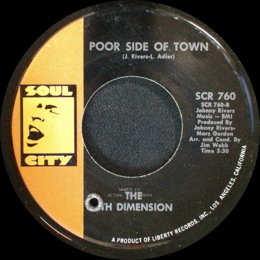 The 5Th Dimension - Poor Side Of Town / Paper Cup side A
