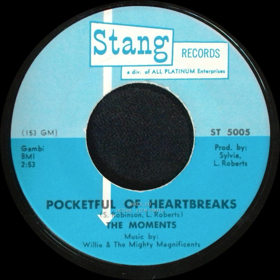The Moments - Pocketful Of Heartbreaks / I Do side A