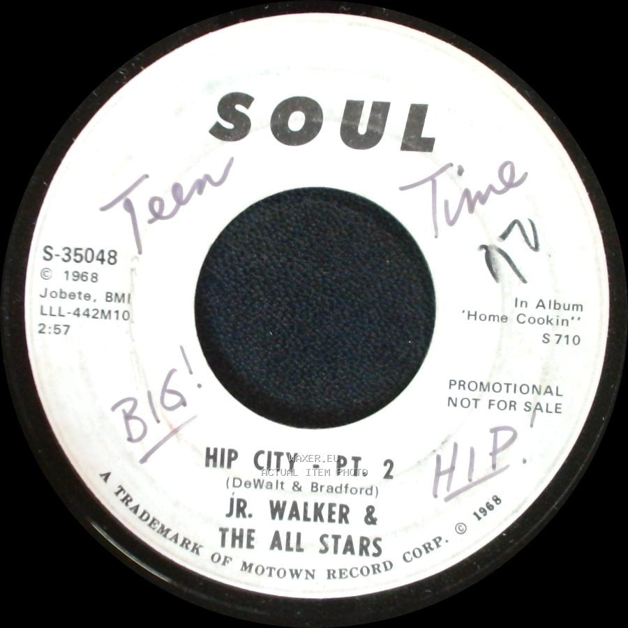 Jr. Walker & The All Stars - Hip City - Pt. 2 / Hip City - Pt. 2 side B