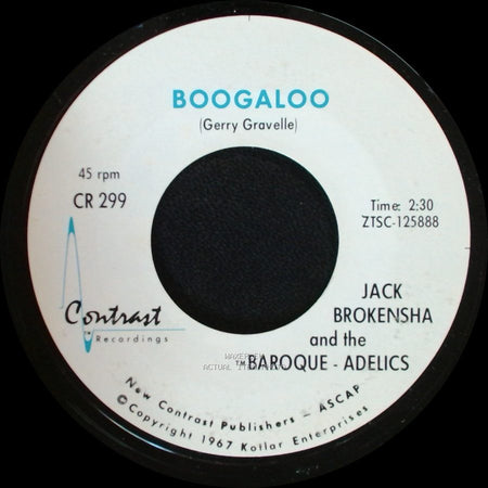 Jack Brokensha And The Baroque - Adelics - Opus Barokus / Boogaloo (Gerry Gravelle) side B