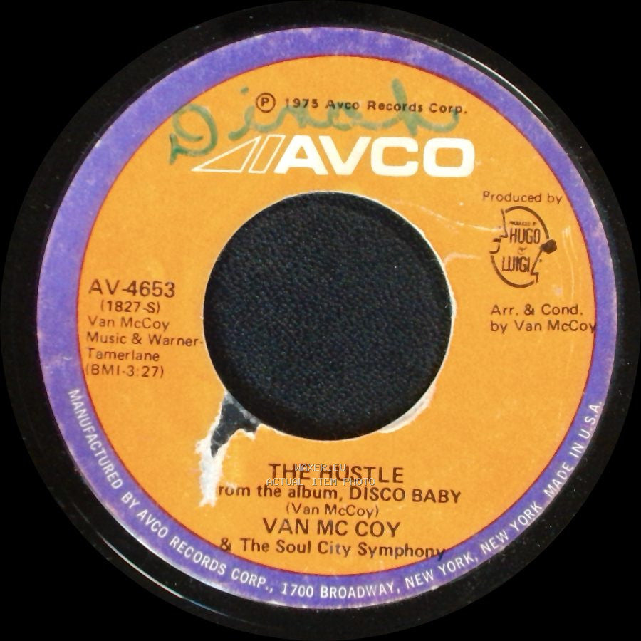 Van Mccoy & The Soul City Symphony - Hey Girl, Come And Get It / The Hustle side B