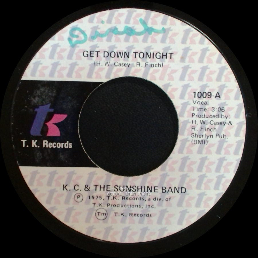 K. C. & The Sunshine Band - You Don't Know / Get Down Tonight side B