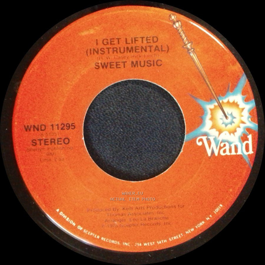 Sweet Music - I Get Lifted (Instrumental) / I Get Lifted side A