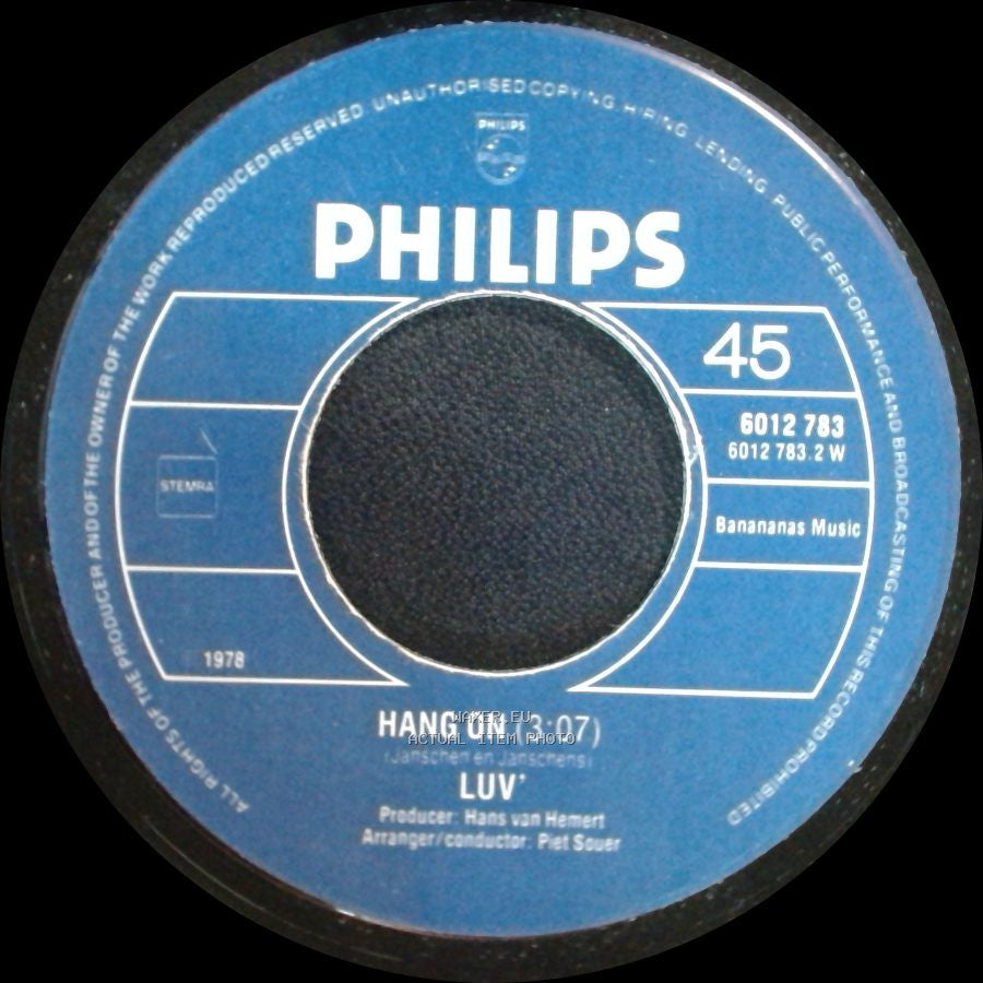 Luv' - U.O.Me. (You Owe Me) / Hang On side B