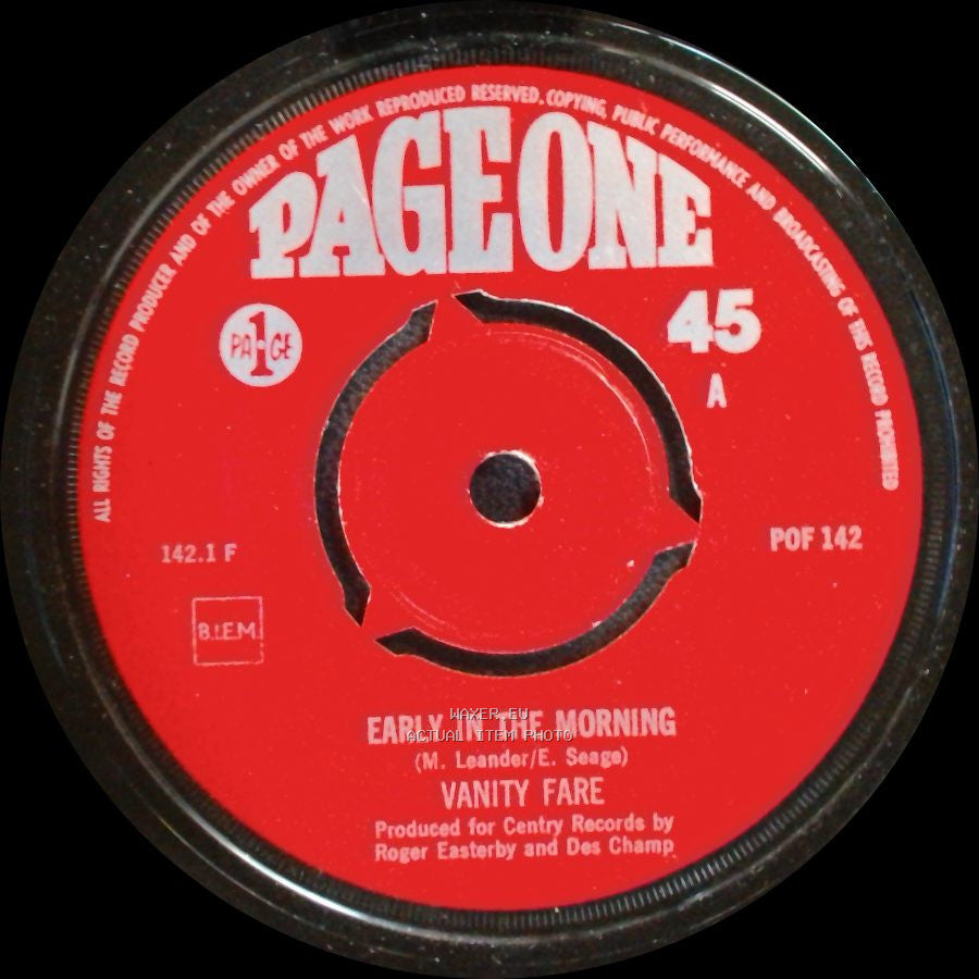 Vanity Fare - Early In The Morning / You Made Me Love You side A