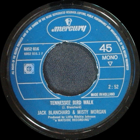 Jack Blanchard & Misty Morgan - Tennessee Bird Walk / The Clock Of St. James side A