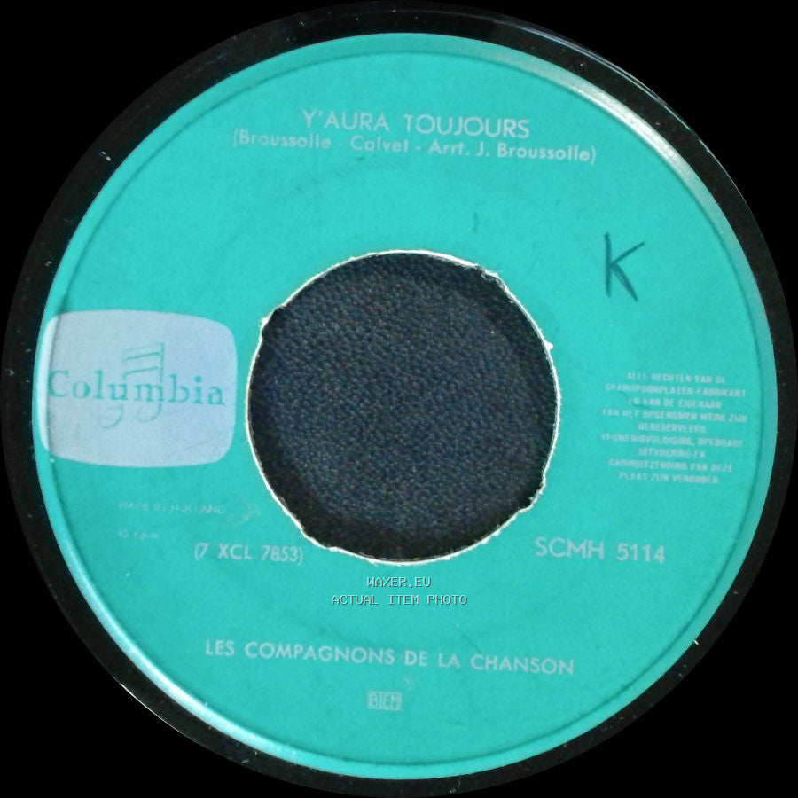 Les Compagnons De La Chanson - Un Mexicain / Y'aura Toujours side B