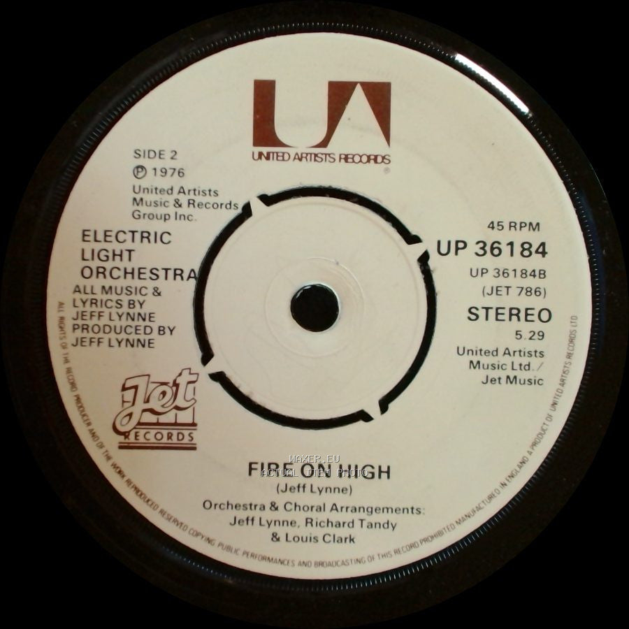 Electric Light Orchestra - Livin' Thing / Fire On High side B