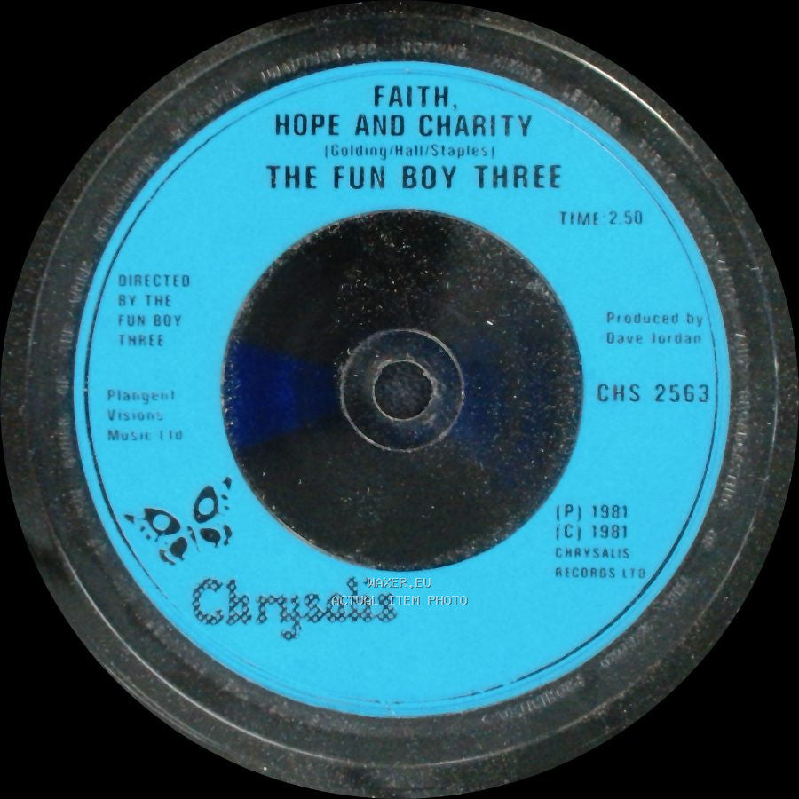 The Fun Boy Three - Faith, Hope And Charity / The Lunatics (Have Taken Over The Asylum) side A