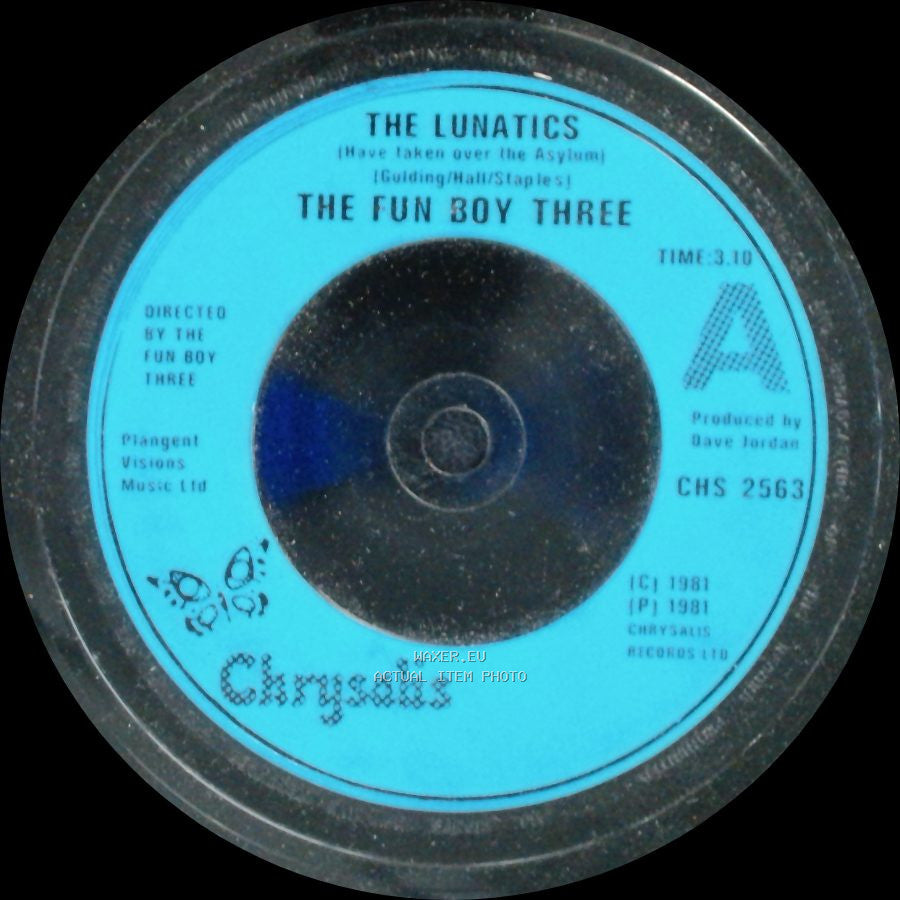 The Fun Boy Three - Faith, Hope And Charity / The Lunatics (Have Taken Over The Asylum) side B