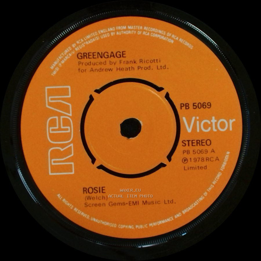 Greengage - Rosie / River side A