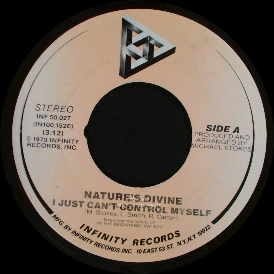 Nature's Divine - I Just Can't Control Myself / Nature's Divine Love Is You side A