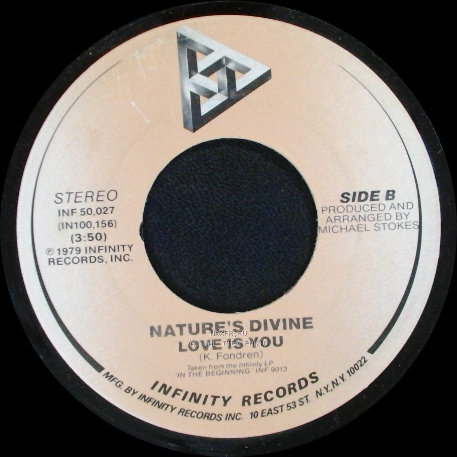 Nature's Divine - I Just Can't Control Myself / Nature's Divine Love Is You side B