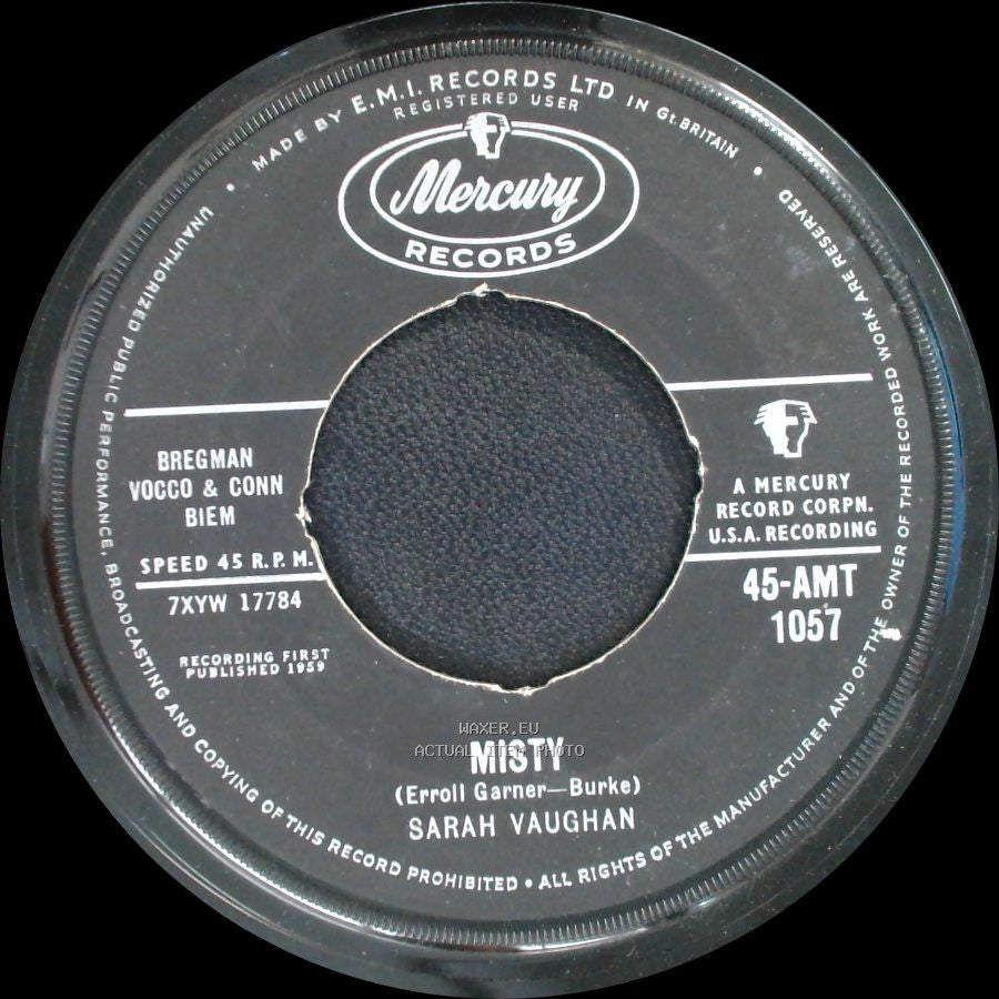 Sarah Vaughan - Misty / Broken-Hearted Melody side A