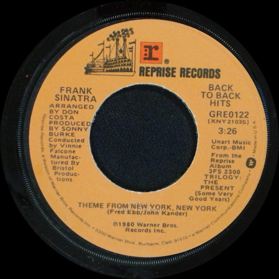 Frank Sinatra - You And Me (We Wanted It All) / Theme From New York, New York side B