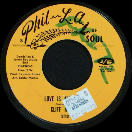 Cliff Nobles & Co. / Cliff Nobles - The Horse / Love Is All Right side B