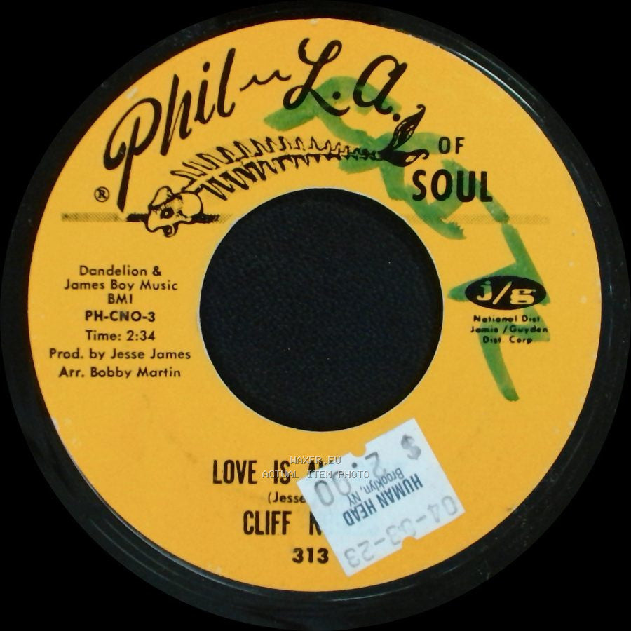 Cliff Nobles & Co. / Cliff Nobles - The Horse / Love Is All Right side B