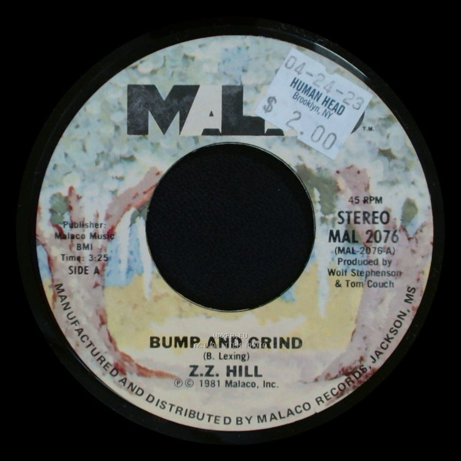 Z.Z. Hill - Bump And Grind / Something Good Going On side A