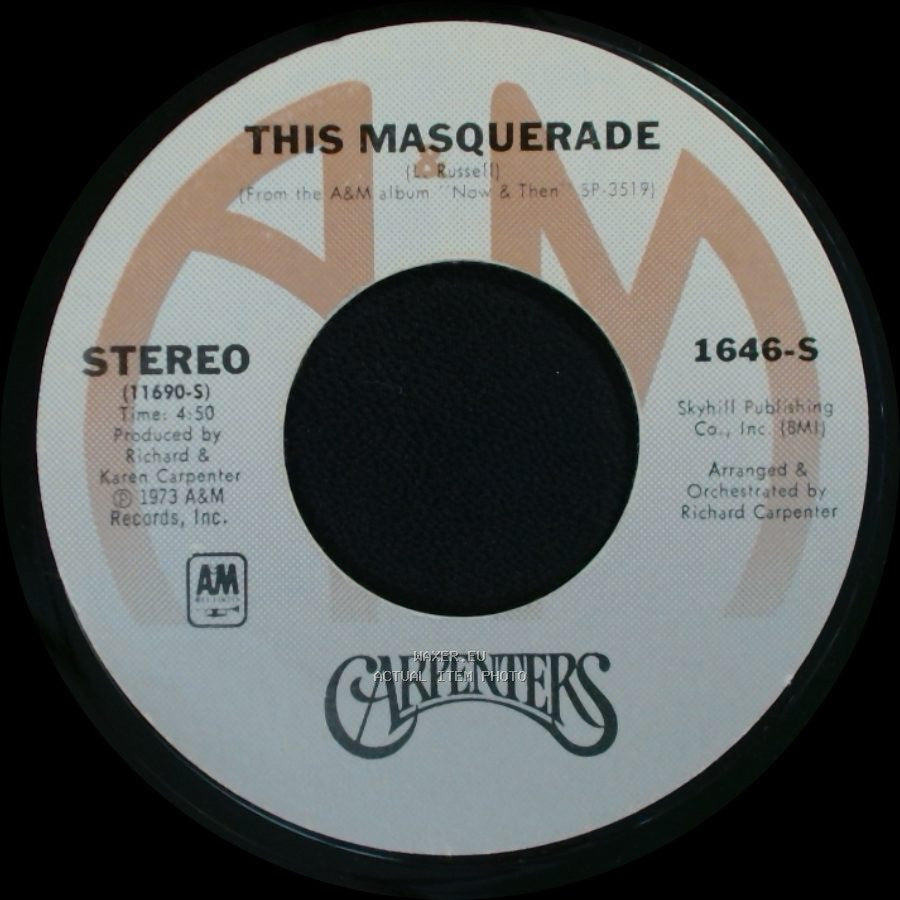 Carpenters - Please Mr. Postman / This Masquerade side B