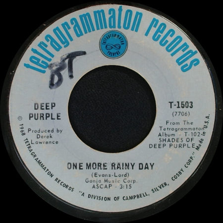 Deep Purple - One More Rainy Day / Hush side A