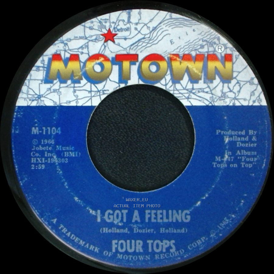 Four Tops - Bernadette / I Got A Feeling side B