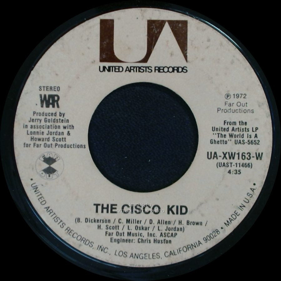 War - Beetles In The Bog / The Cisco Kid side B