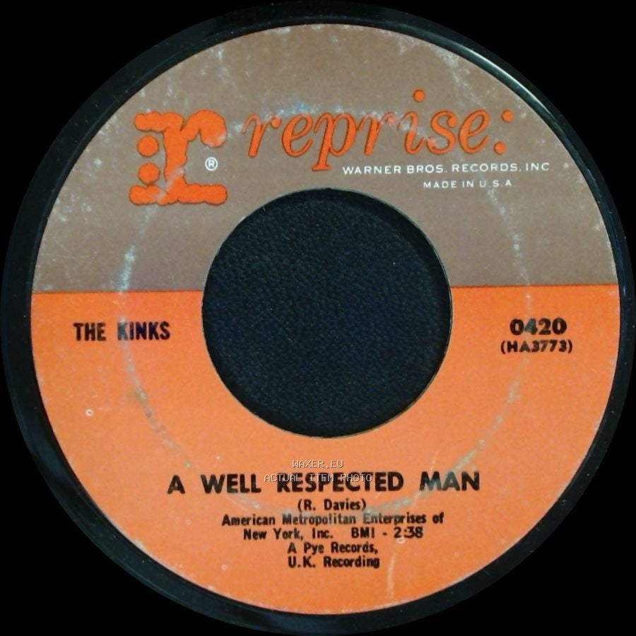 The Kinks - A Well Respected Man / Such A Shame side A