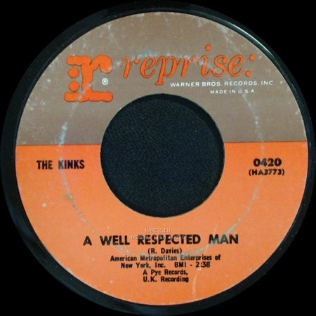 The Kinks - A Well Respected Man / Such A Shame side A