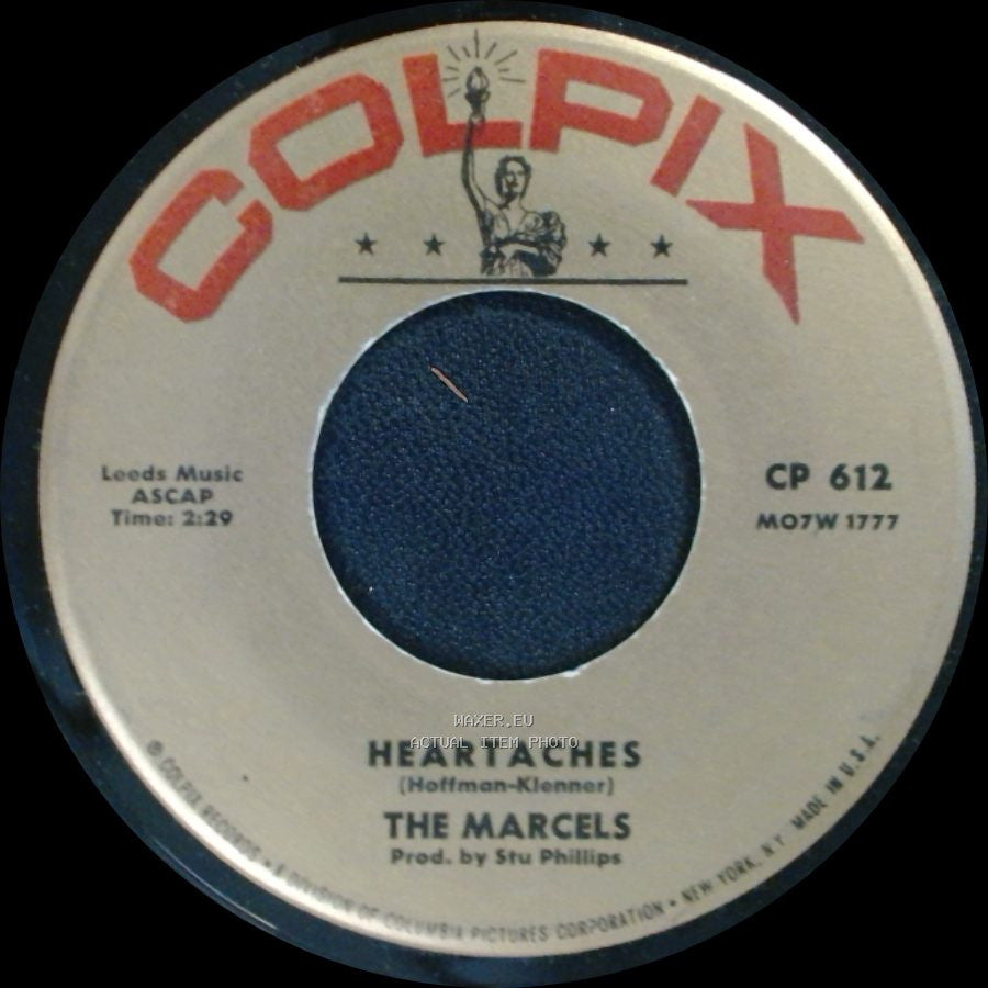 The Marcels - Heartaches / My Love For You side A