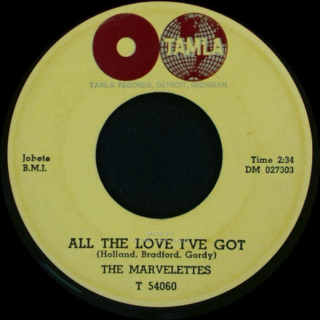 The Marvelettes - All The Love I've Got / Playboy side A