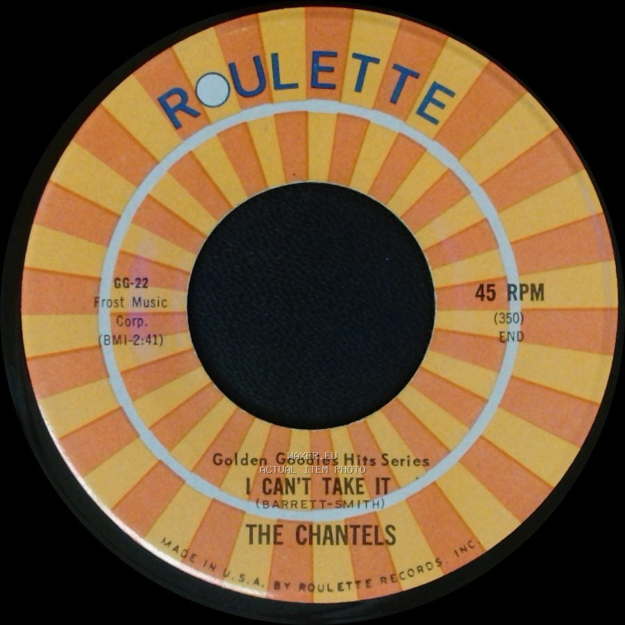 The Chantels - Maybe / I Can't Take It side B