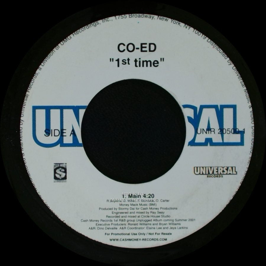 Co-Ed - "1St Time" / My Place side A