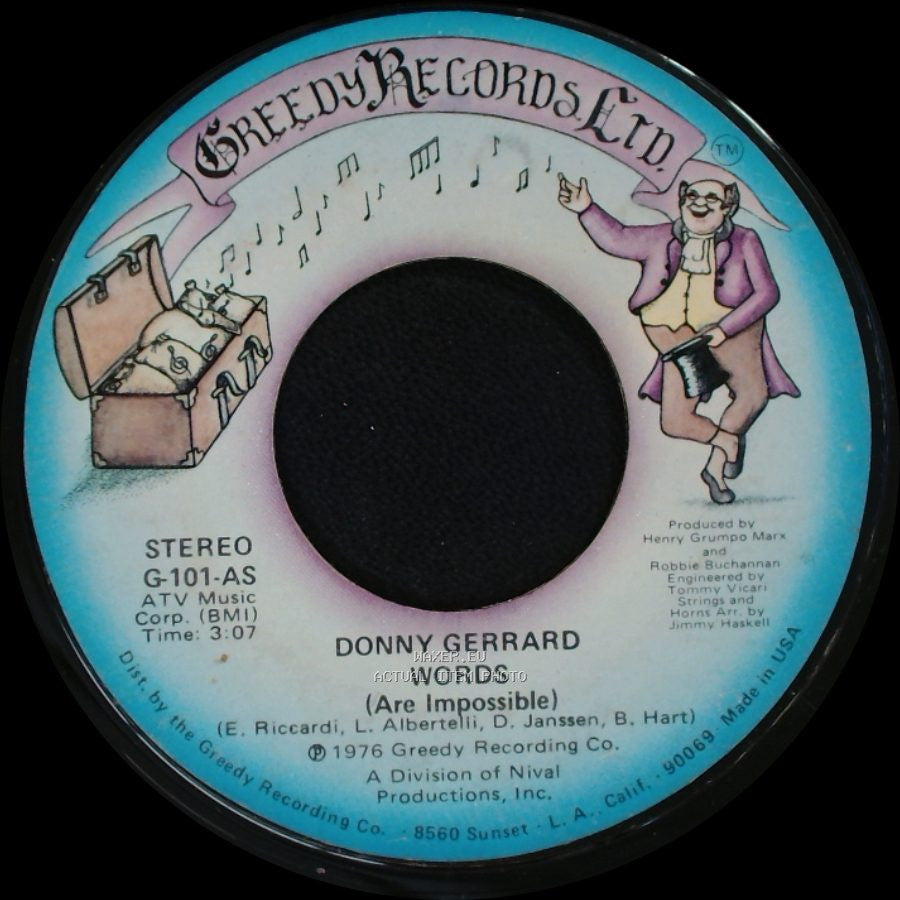 Donny Gerrard - Stand Up / Words (Are Impossible) side B